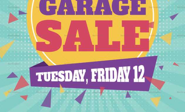 Large Garage Sale Flyer Template with regard to Garage Sale Flyer Template Word