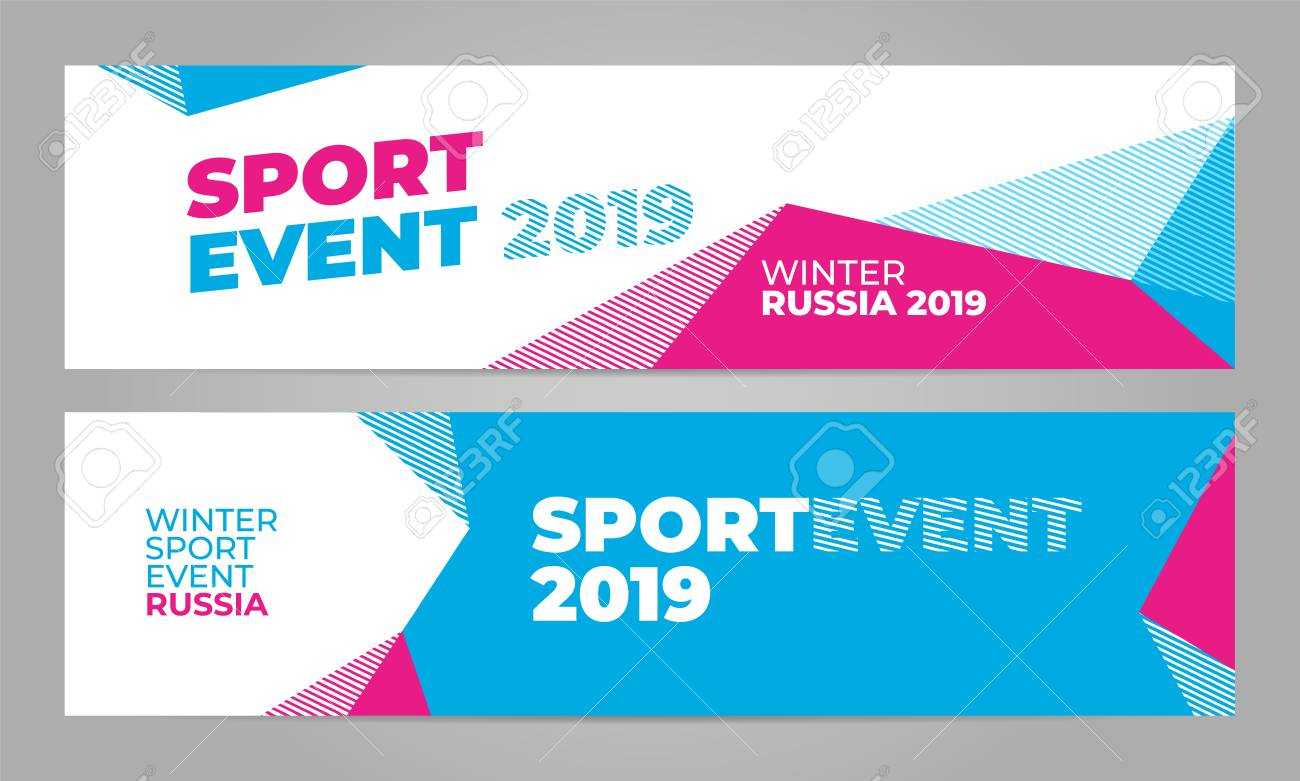 Layout Banner Template Design For Winter Sport Event, Tournament.. Pertaining To Event Banner Template