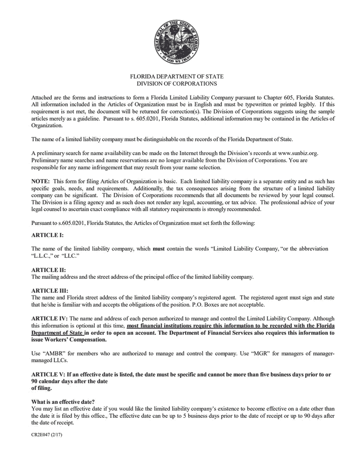 Llc Florida – How To Start An Llc In Florida Pertaining To Llc Annual Report Template
