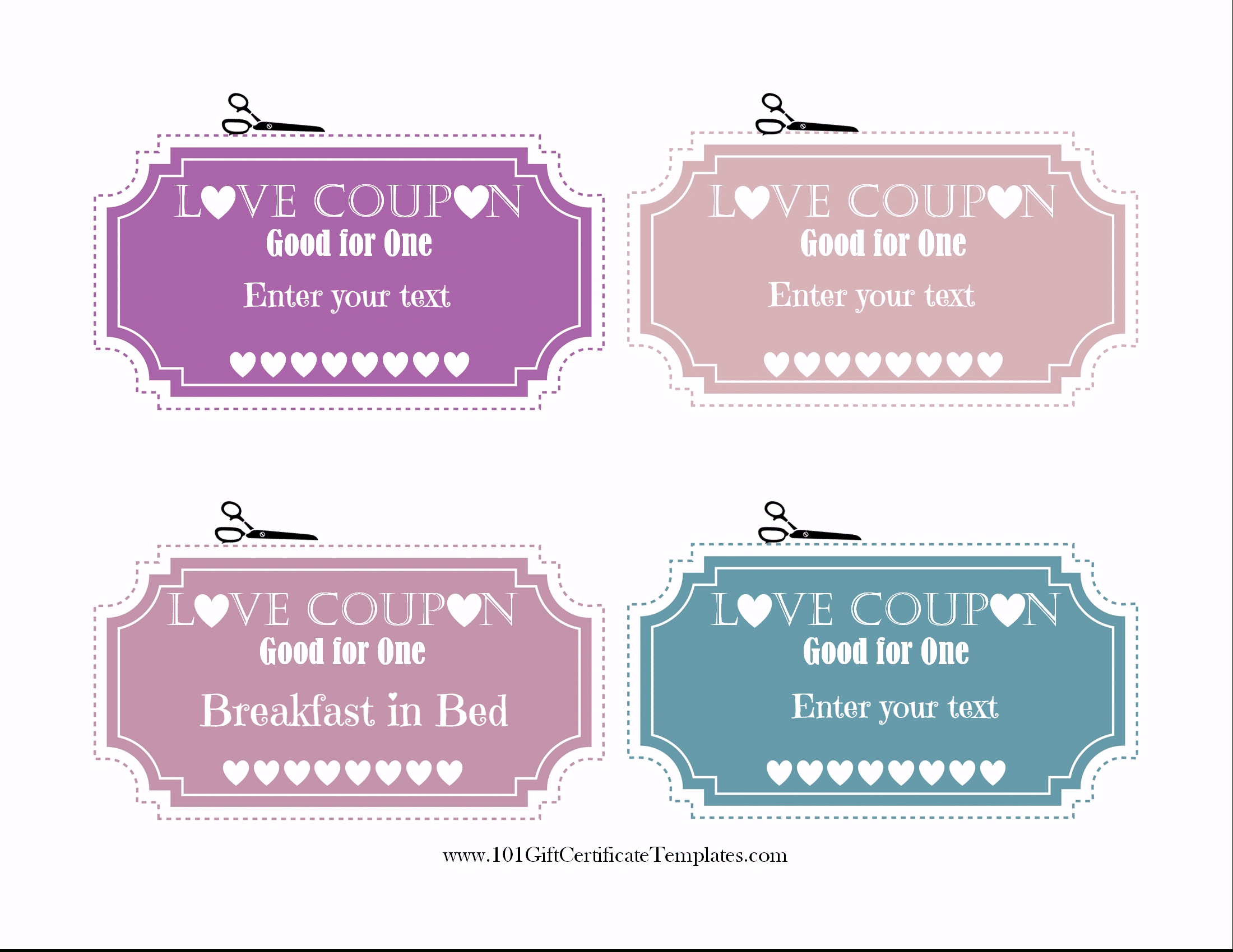Love Coupons Templates Free - Calep.midnightpig.co For Love Coupon Template For Word