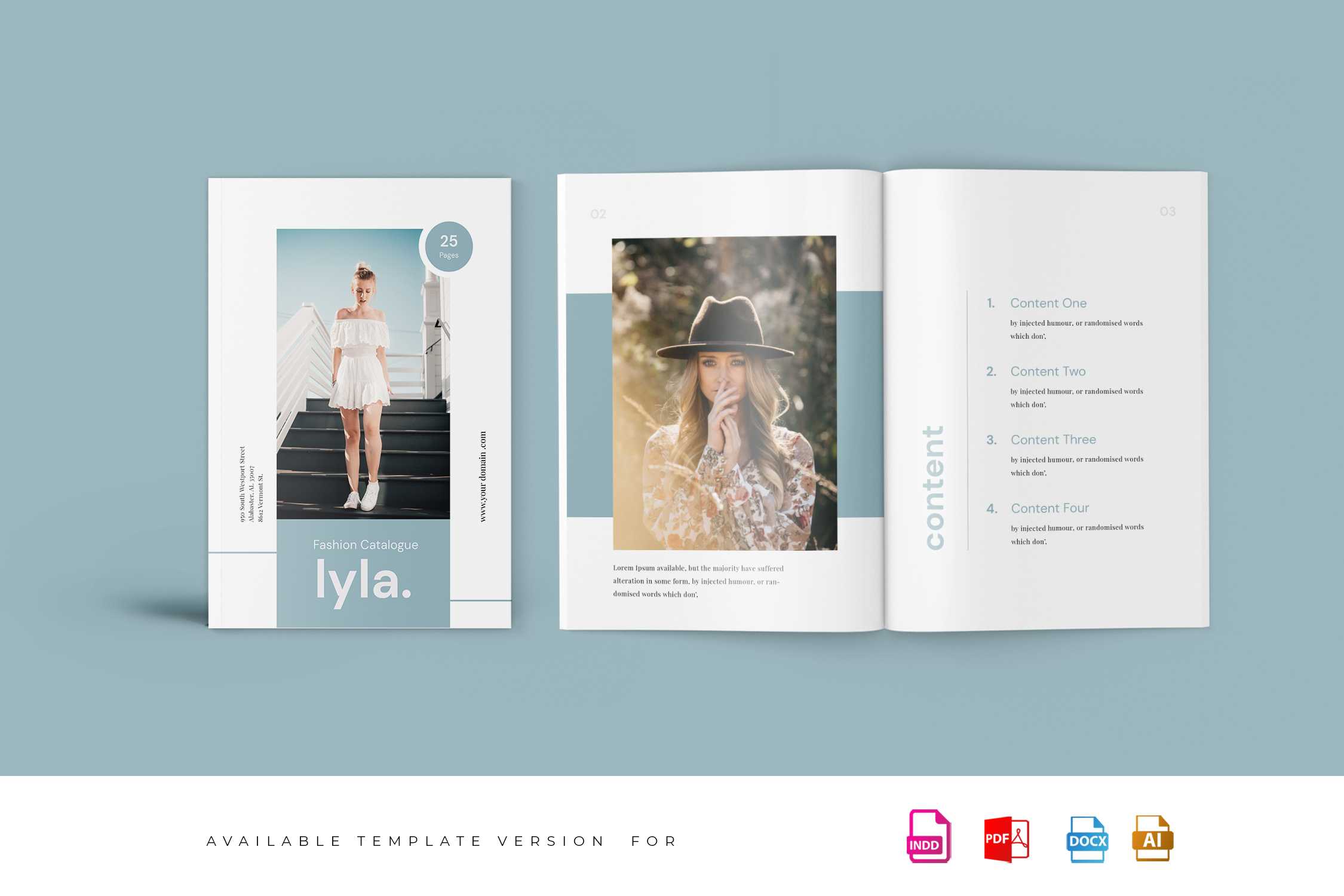 Lyla – Fashion Magazine Template In Magazine Template For Microsoft Word