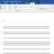 Make Lined Paper In Word – Dalep.midnightpig.co Pertaining To Notebook Paper Template For Word 2010
