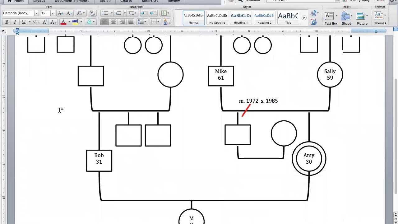 Making A Genogram – Dalep.midnightpig.co Intended For Genogram Template For Word