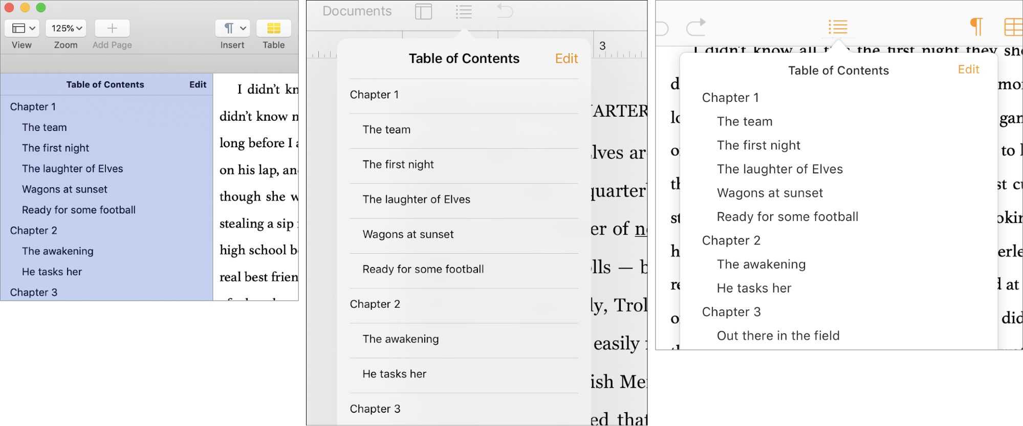 Making And Using Tables Of Contents In Pages – Tidbits In Blank Table Of Contents Template