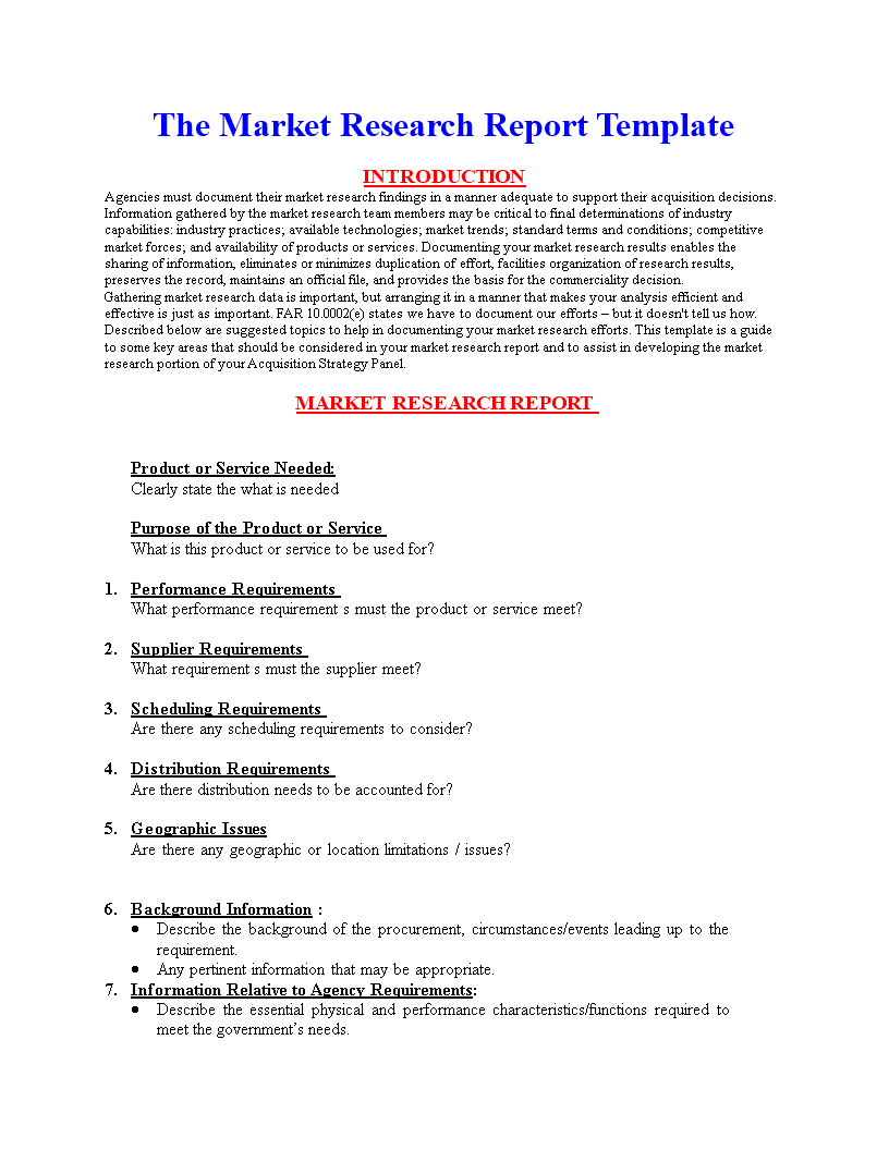Market Research Document Template – Calep.midnightpig.co Throughout Market Research Report Template