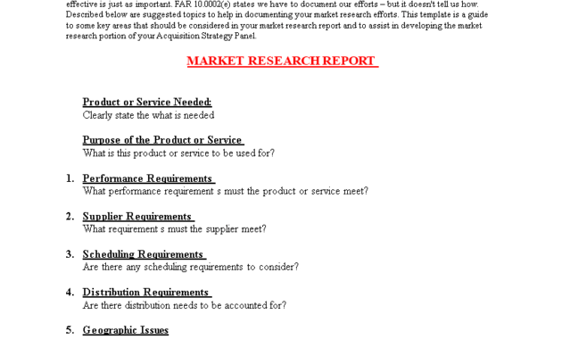 Market Research Document Template - Calep.midnightpig.co with Research Report Sample Template