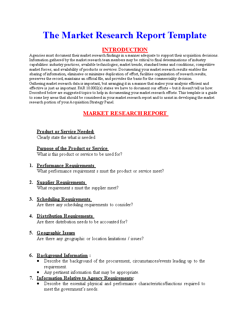 Market Research Document Template - Calep.midnightpig.co With Research Report Sample Template