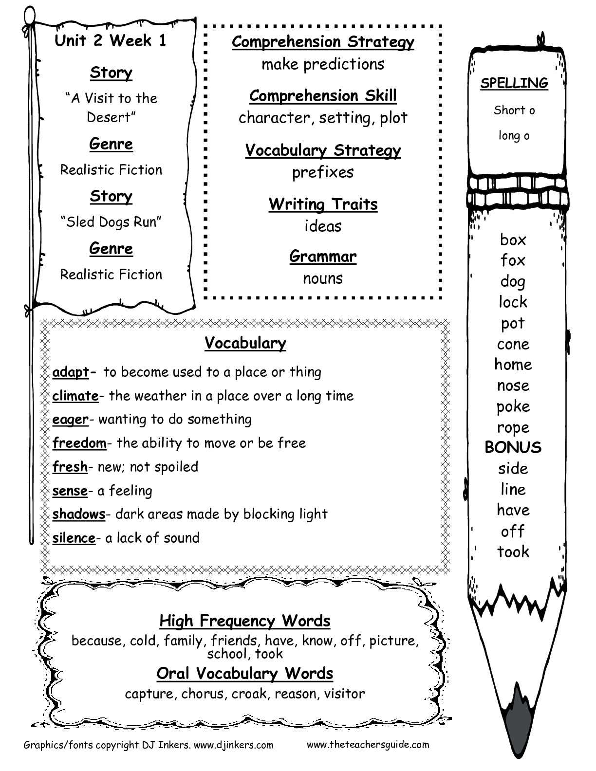 Mcgraw Hill Wonders Second Grade Resources And Printouts With Regard To Vocabulary Words Worksheet Template