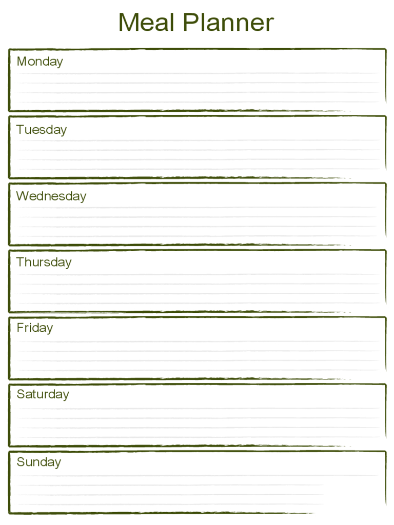 Meal Planner Template – 7 Free Templates In Pdf, Word, Excel Regarding Weekly Meal Planner Template Word