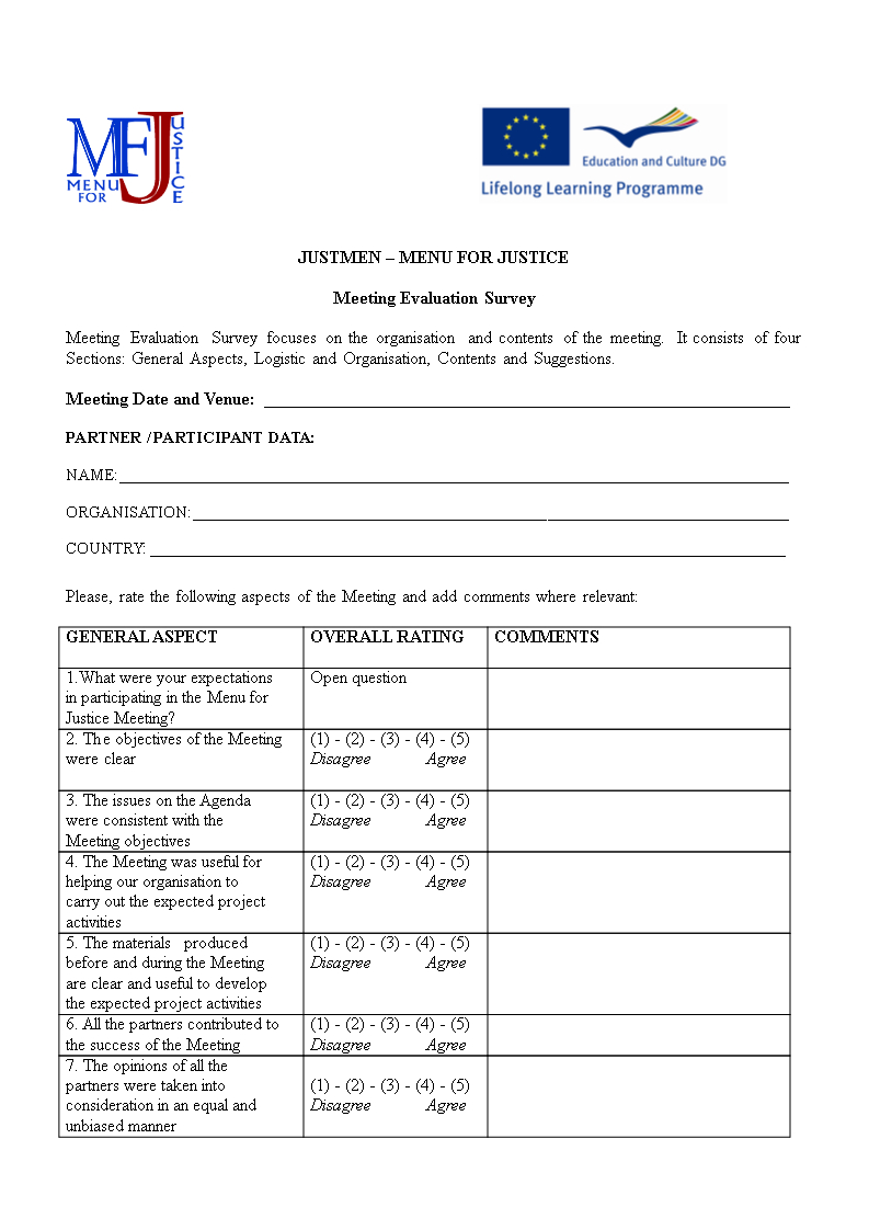 Meeting Survey Template – Dalep.midnightpig.co In Event Survey Template Word