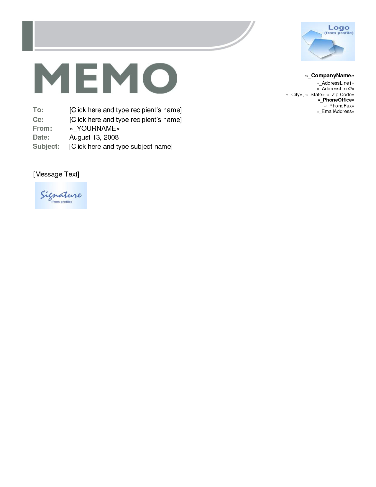 Memo Template Word | E Commercewordpress Pertaining To Memo Template Word 2013