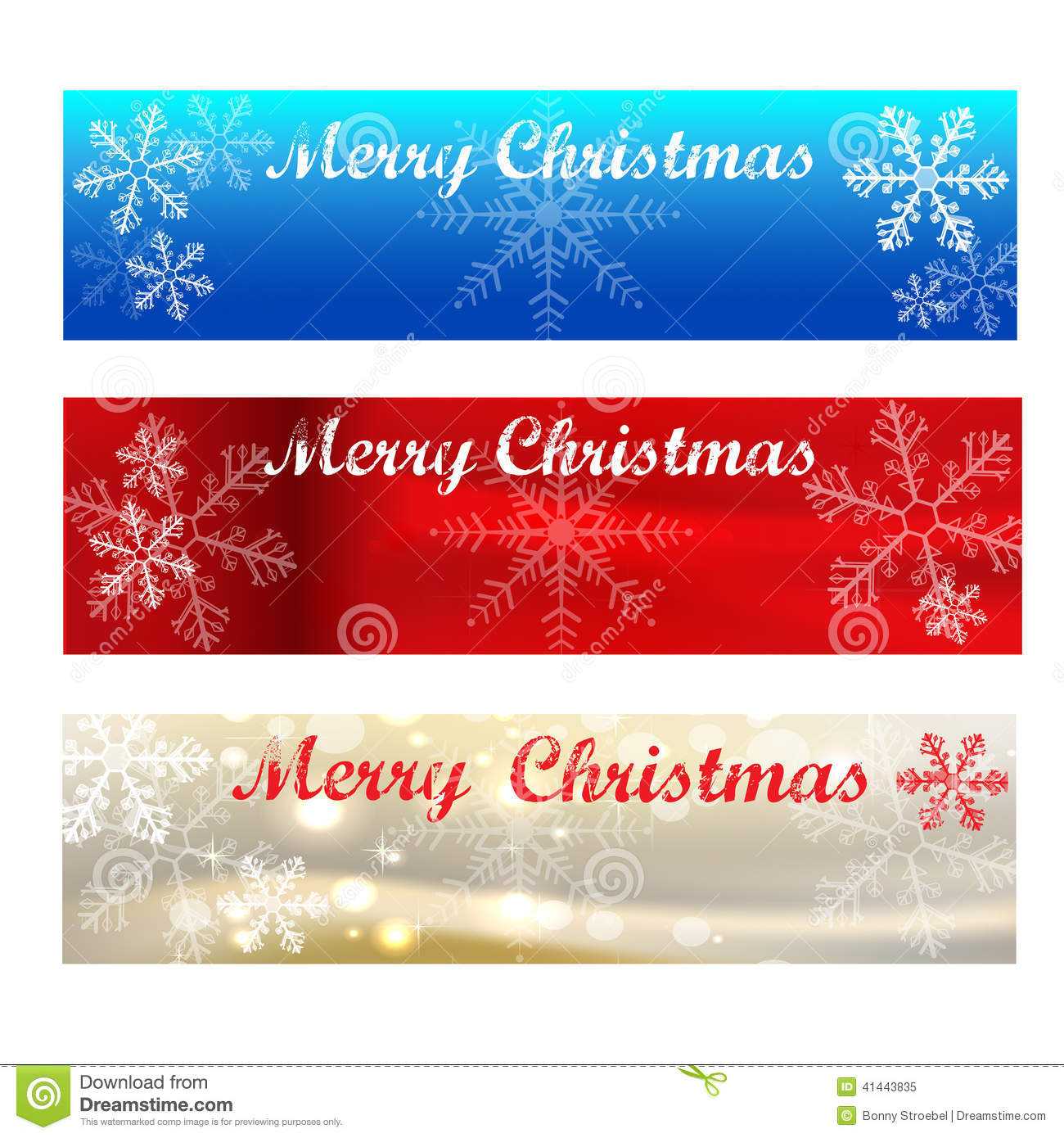 Merry Christmas Banners Colour Samples Stock Vector With Regard To Merry Christmas Banner Template