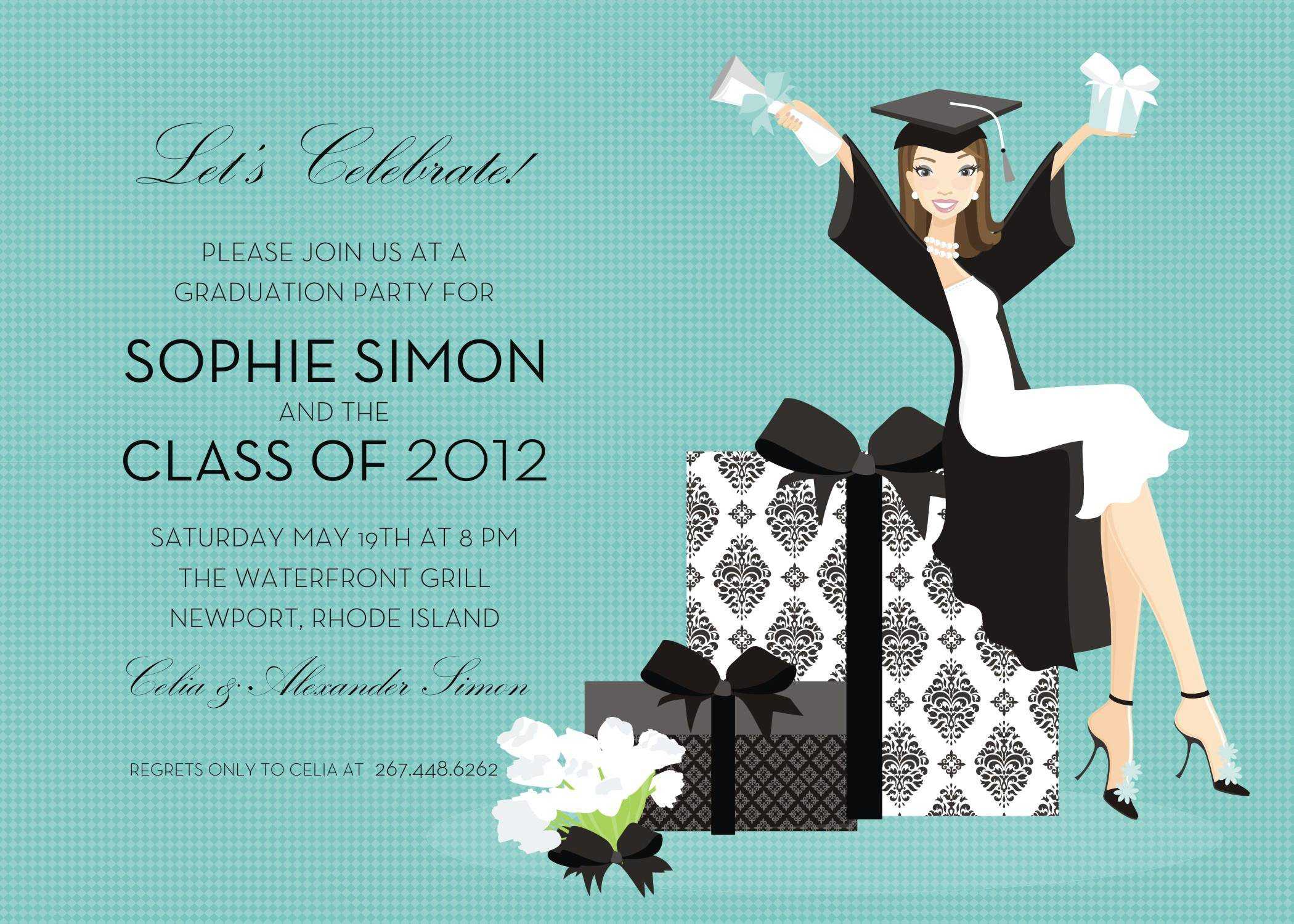 Microsoft Invite Templates Graduation Invitation Templates Intended For Free Graduation Invitation Templates For Word