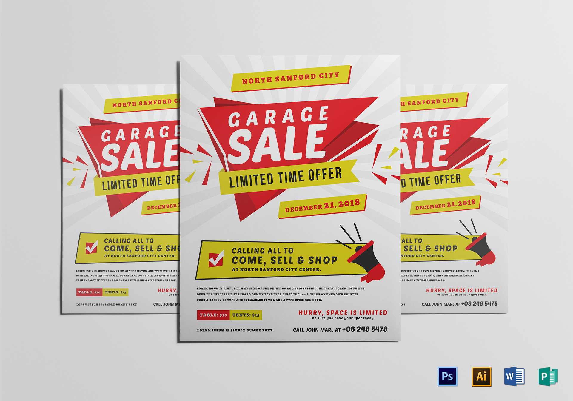 Modern Yard Sale Flyer Template For Garage Sale Flyer Template Word