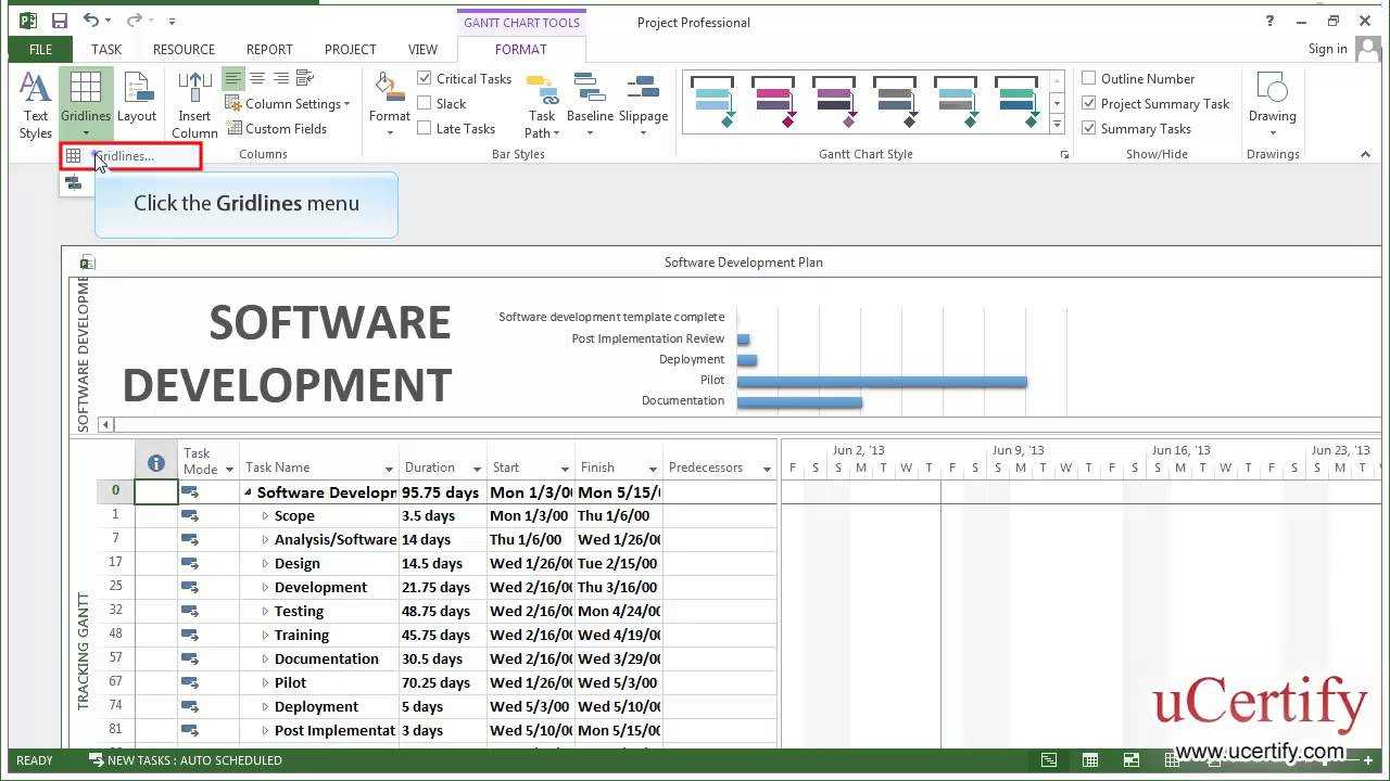 Ms Project 2013 How To Change The Format Of The Current Date Line Demo Throughout Ms Project 2013 Report Templates