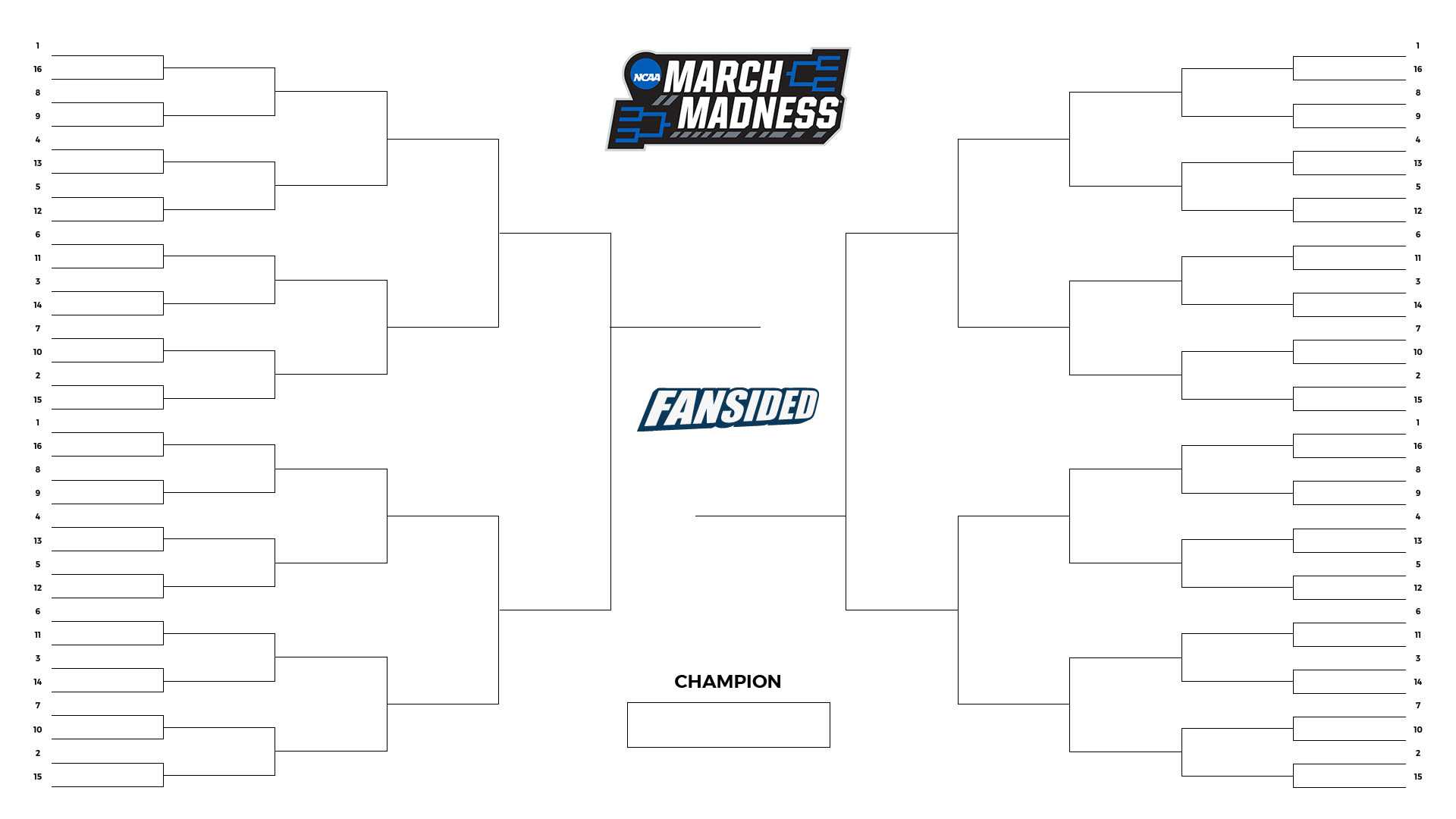 Mythical March Madness: 2020 Ncaa Tournament Bracket Regarding Blank March Madness Bracket Template