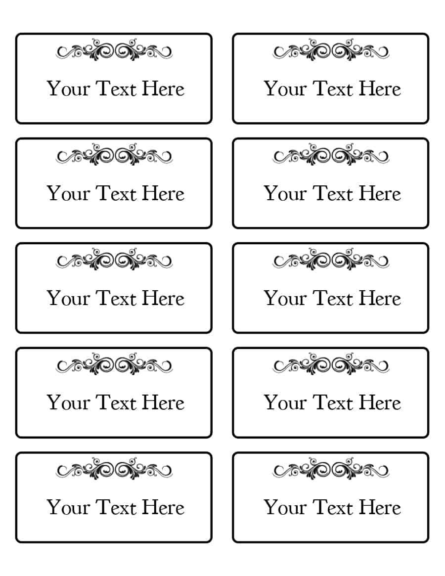 Name Tag Template Free – Dalep.midnightpig.co Within Luggage Tag Template Word