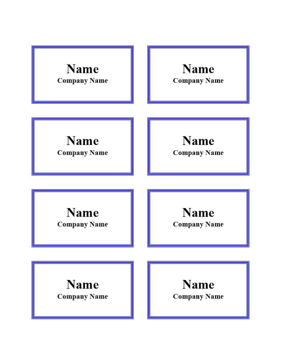 Name Tag Templates Word – Calep.midnightpig.co With Regard To Visitor Badge Template Word