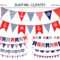 Nautical Bunting Clipart Throughout Nautical Banner Template