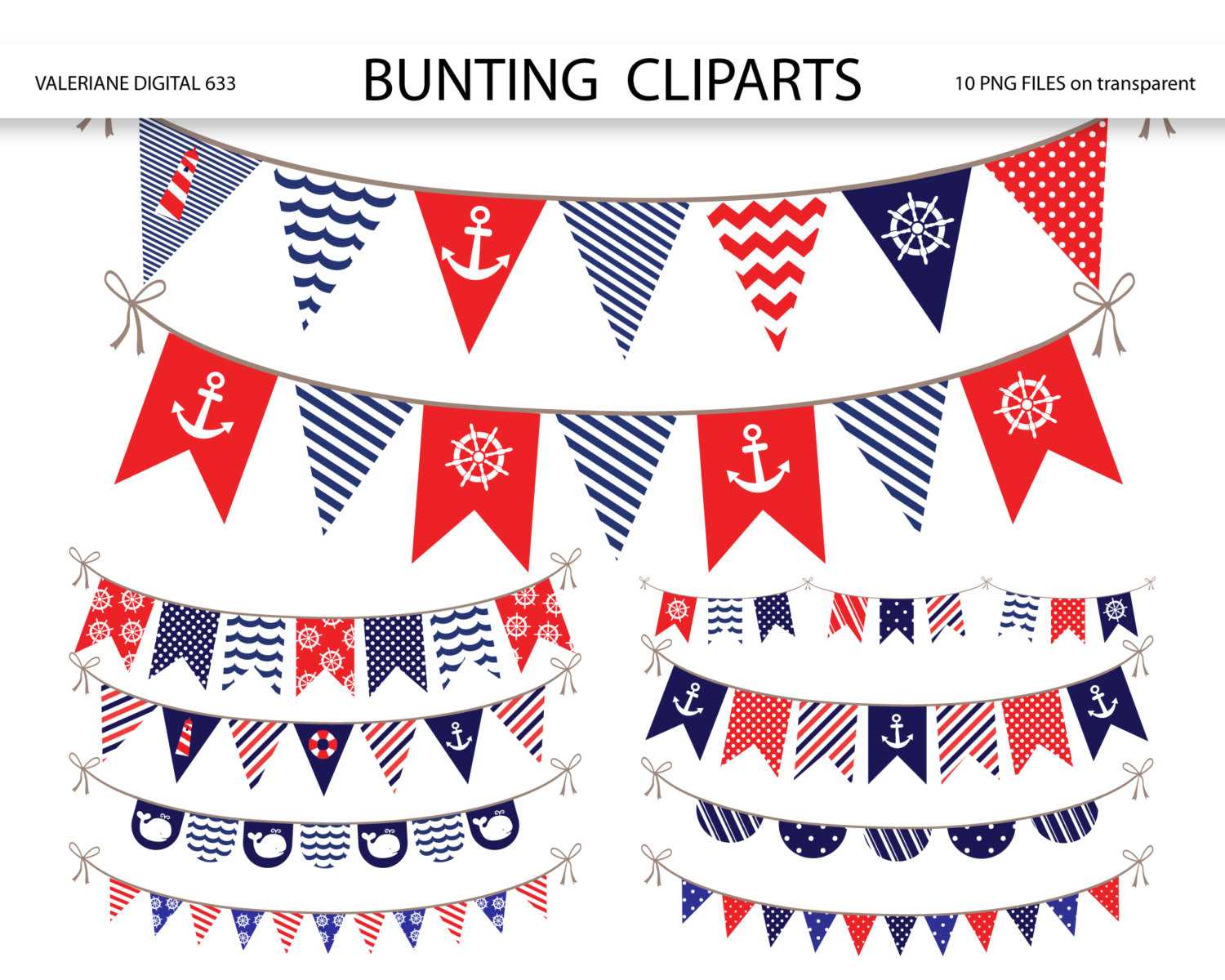 Nautical Bunting Clipart Throughout Nautical Banner Template