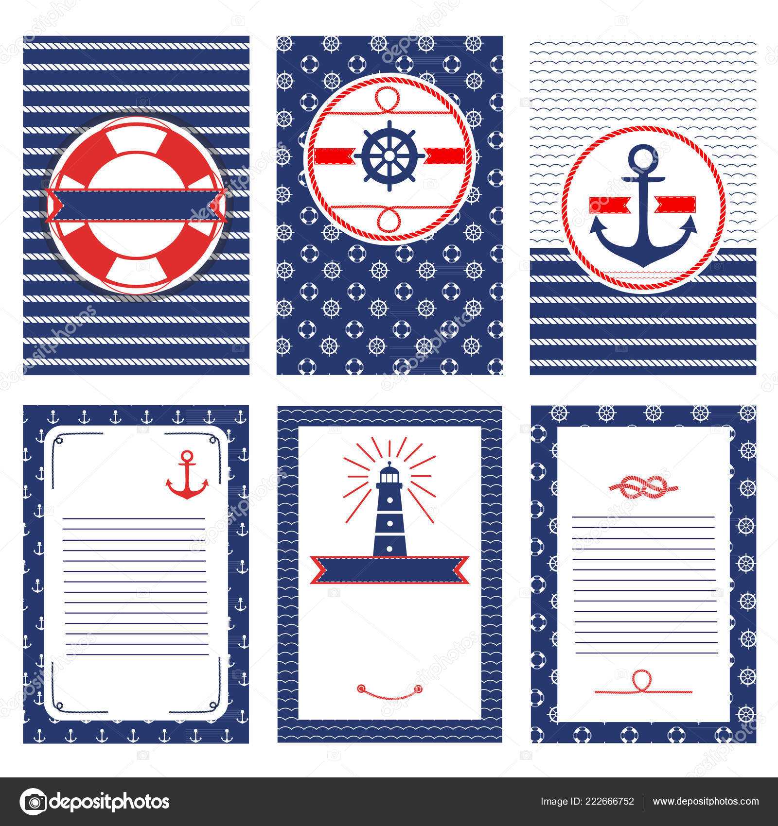 Nautical Theme Templates | Set Nautical Marine Banners Throughout Nautical Banner Template