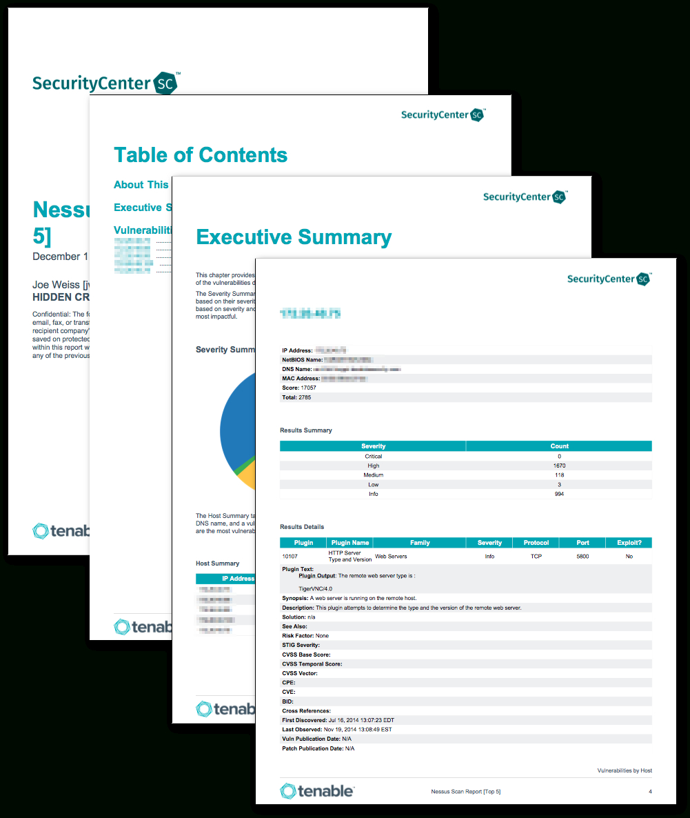 Nessus Scan Report (Top 5) – Sc Report Template | Tenable® Throughout Website Evaluation Report Template