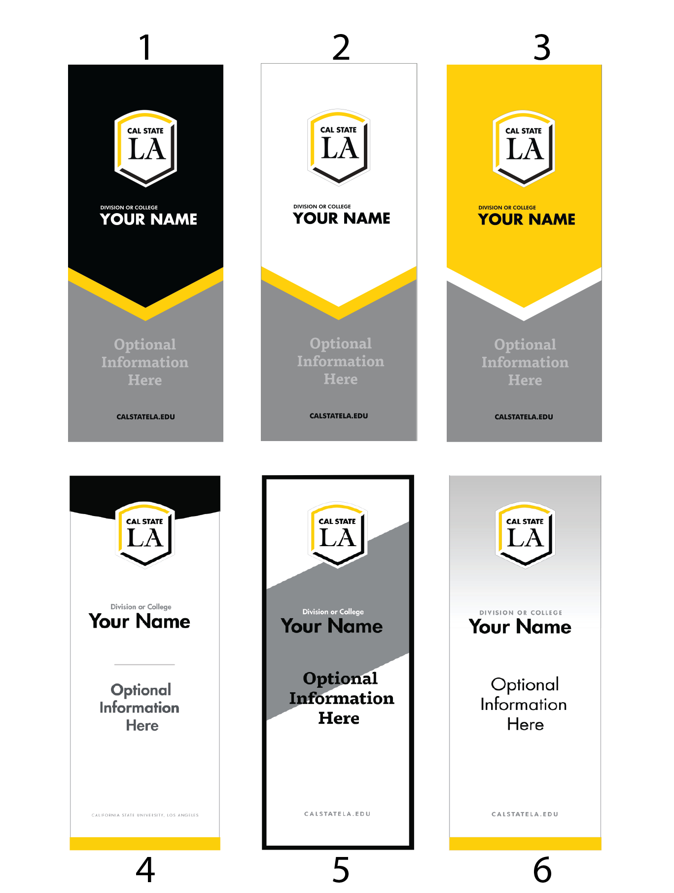 New Brand Templates | Cal State La Within College Banner Template