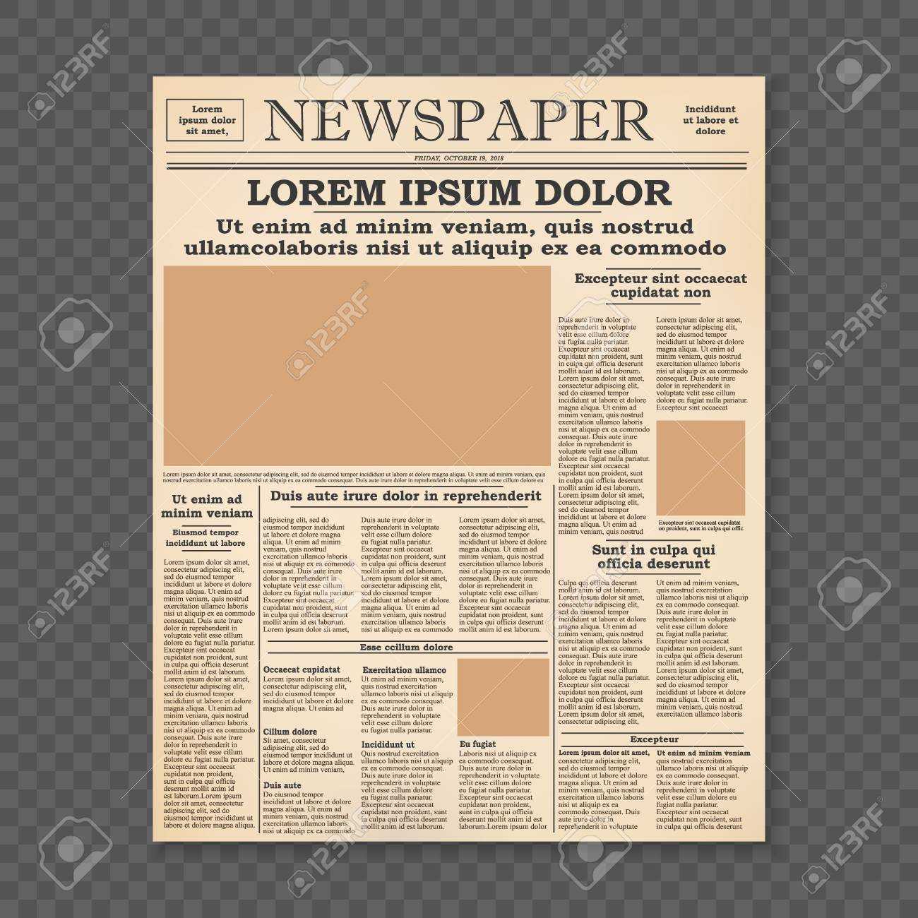 Newspaper Template Old – Calep.midnightpig.co Inside Old Newspaper Template Word Free