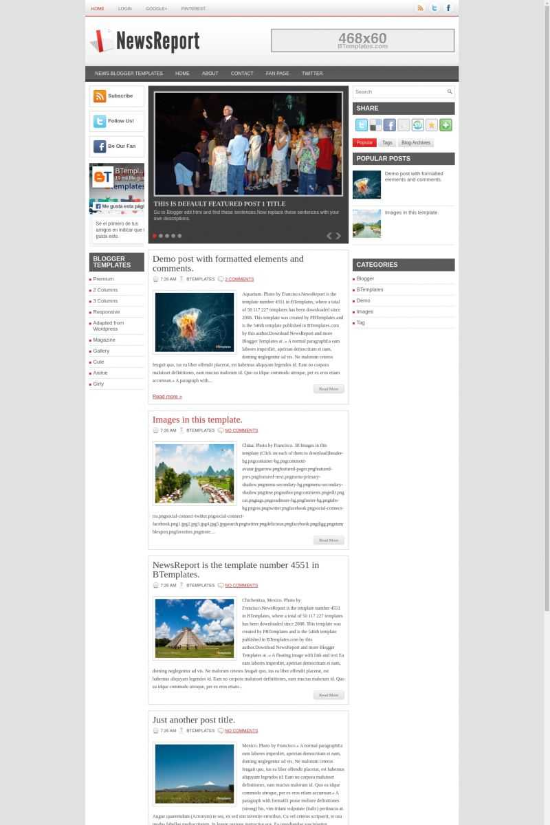 Newsreport Blogger Template – Btemplates Within News Report Template