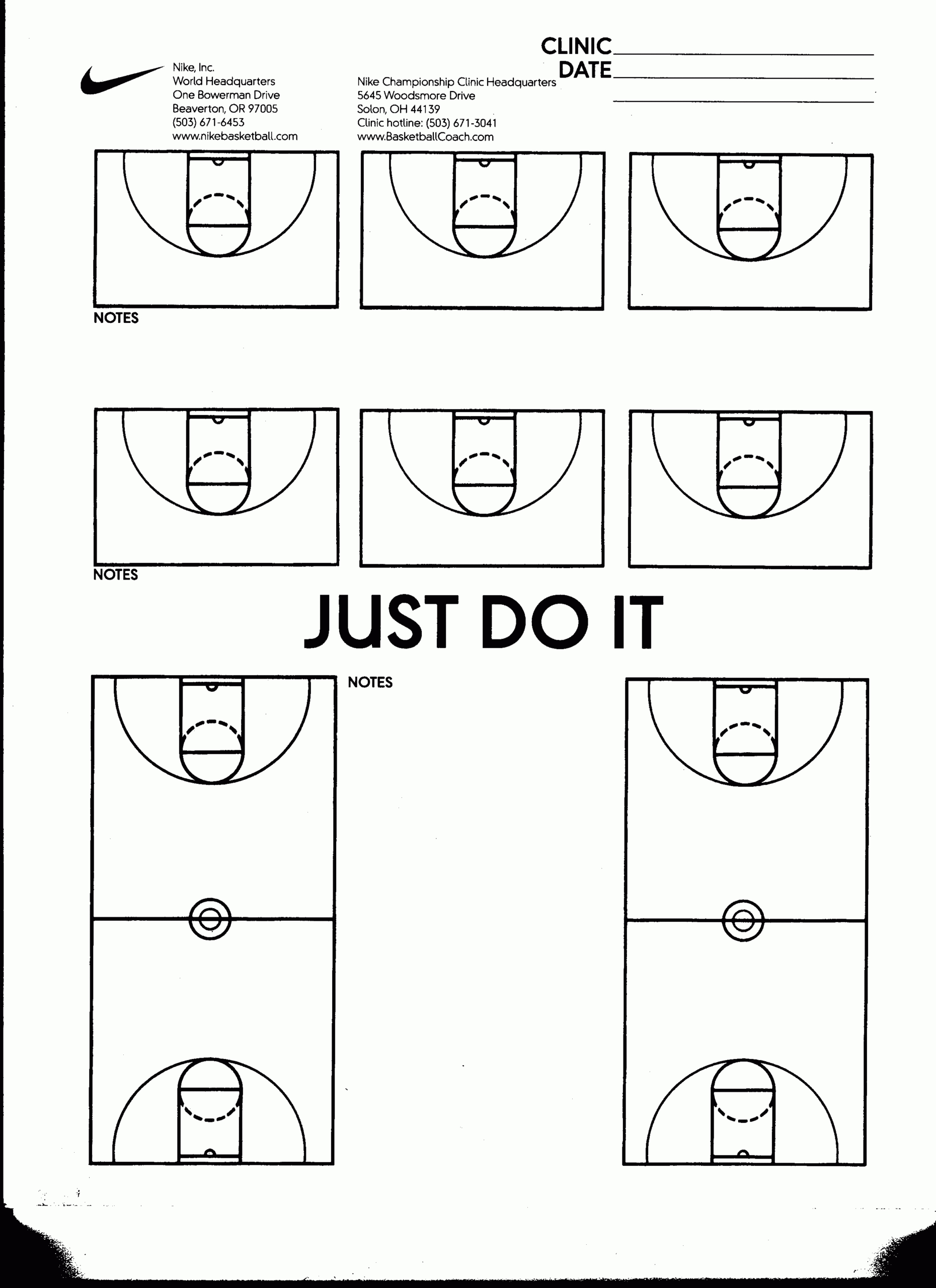 Nike Template | Hoop Infusion For Scouting Report Basketball Template