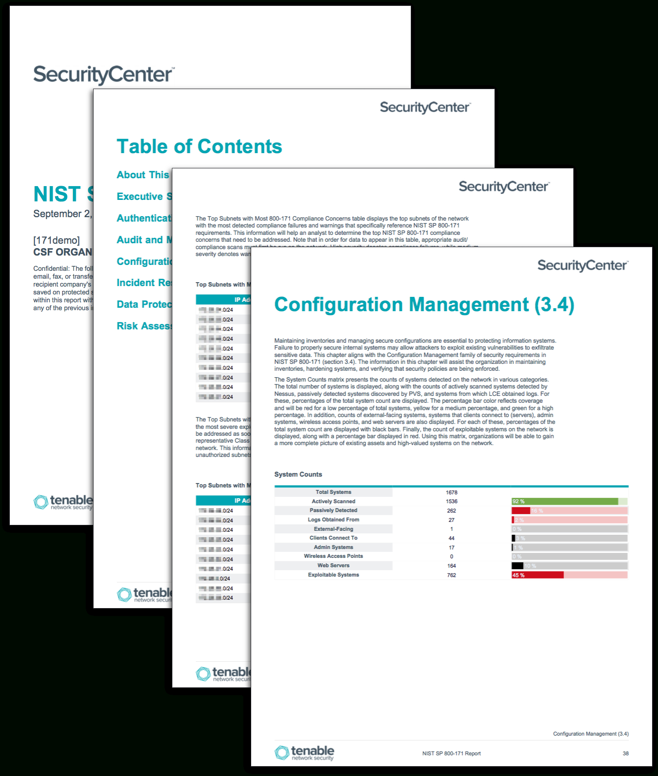Nist Sp 800 171 – Sc Report Template | Tenable® In Threat Assessment Report Template