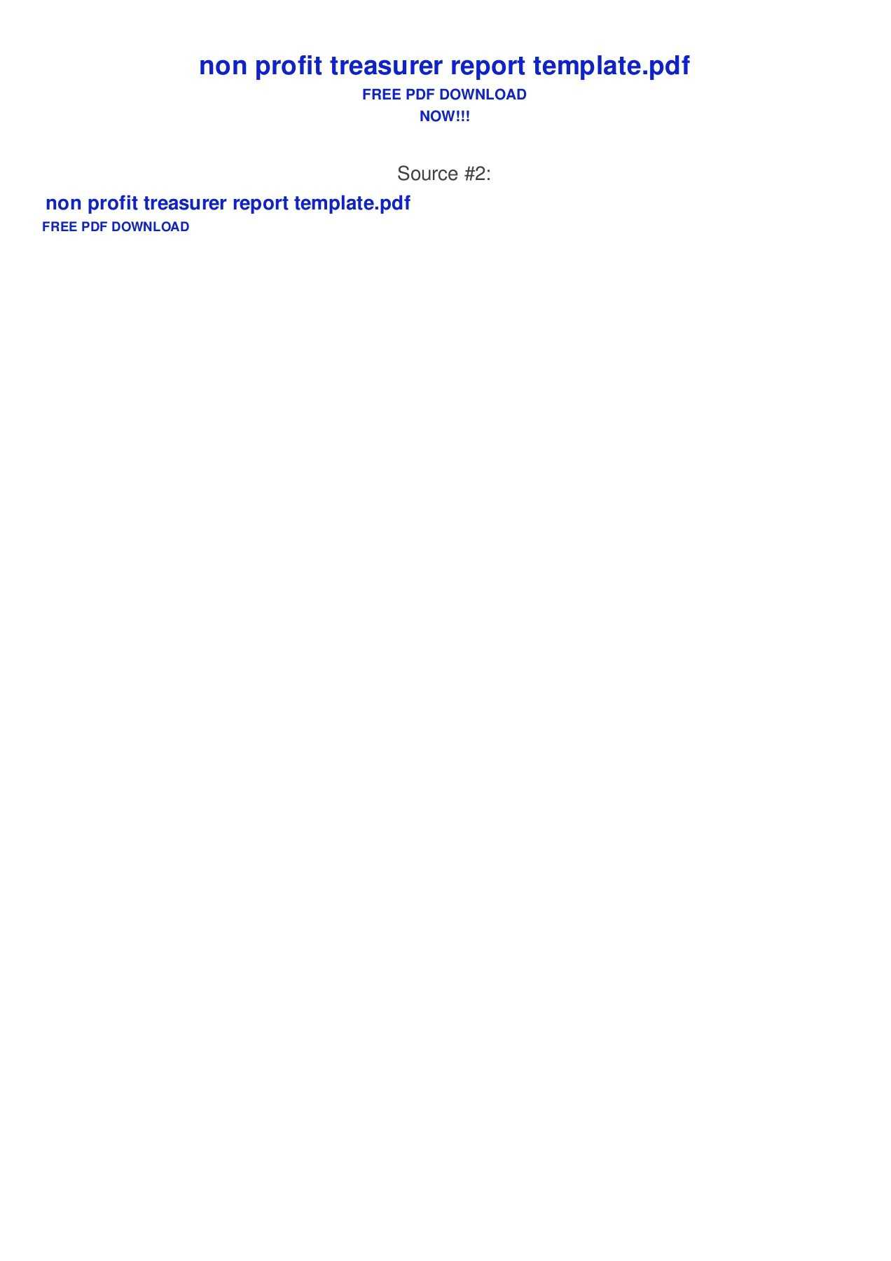 Non Profit Treasurer Report Template Pages 1 – 2 – Text Pertaining To Treasurer Report Template Non Profit