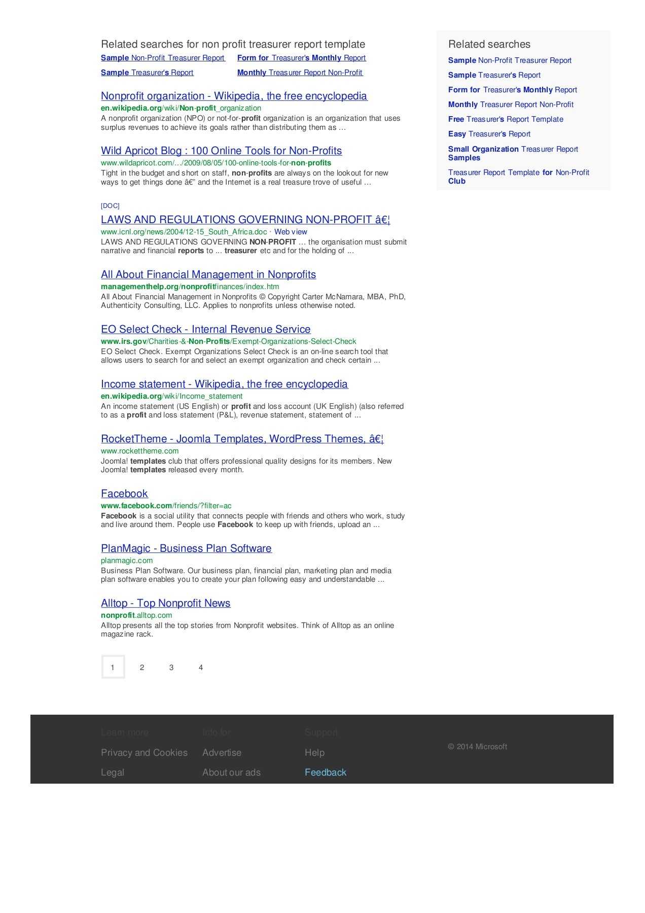 Non Profit Treasurer Report Template Pages 1 – 2 – Text Within Non Profit Treasurer Report Template