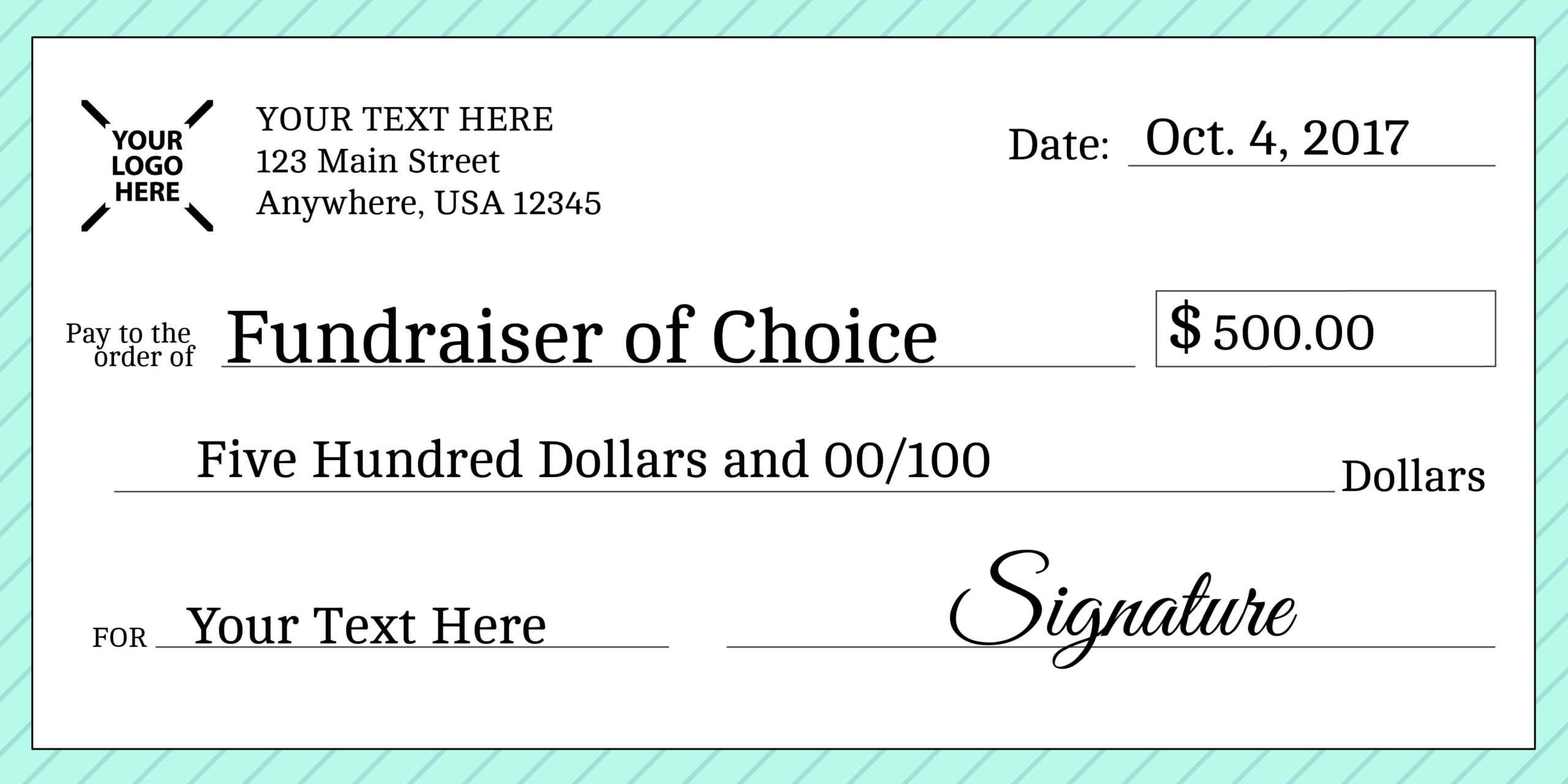 Novelty Cheque Template Free – Calep.midnightpig.co Intended For Fun Blank Cheque Template