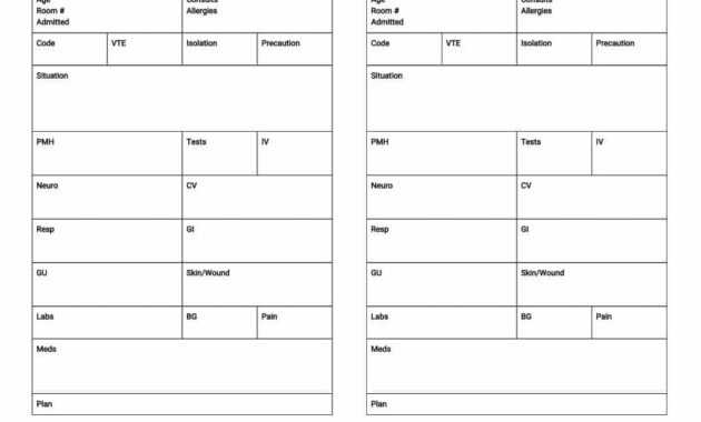 Nurse Brain Worksheet | Printable Worksheets And Activities for Nursing Report Sheet Templates