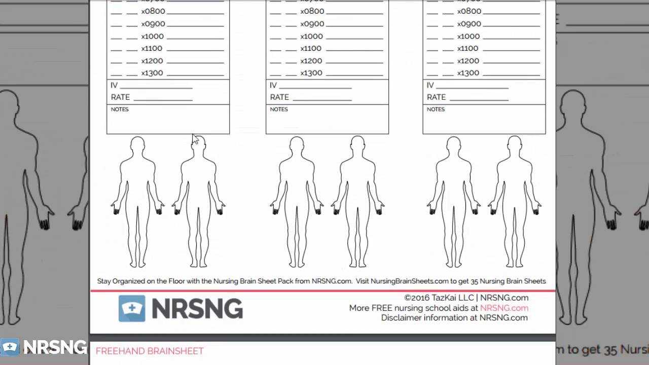 Nursing Brain Sheets Database [Free Download] (Templates Of Brainsheets An  Report Sheets For Nurses) Inside Nurse Report Sheet Templates