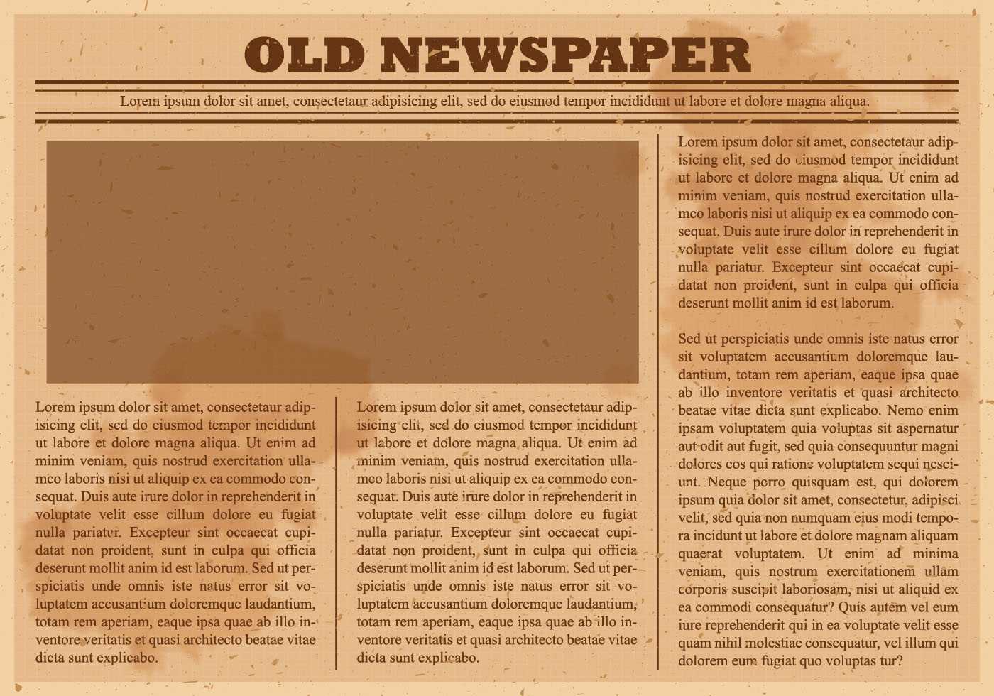 Old Newspaper Template Free Vector Art – (31 Free Downloads) Regarding Old Blank Newspaper Template