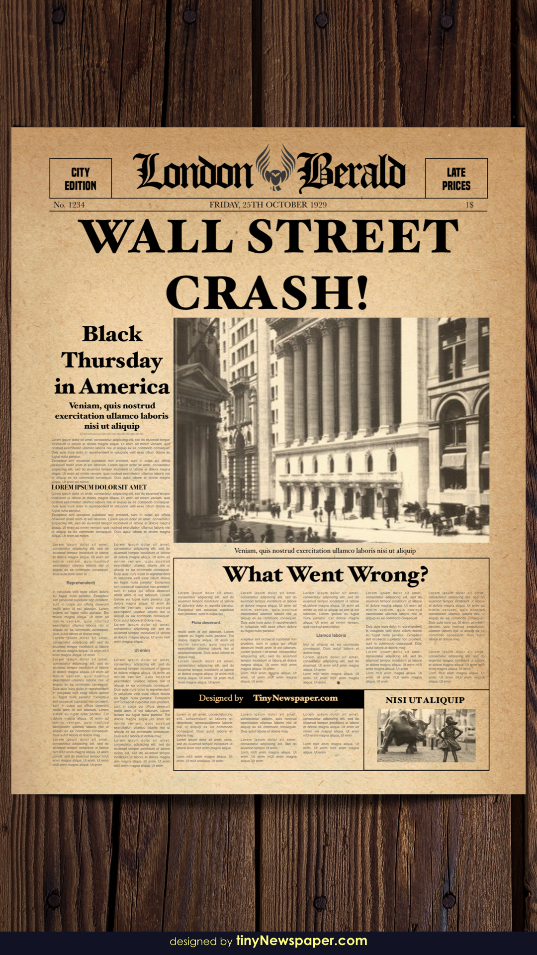 Old Newspaper Template Word For Blank Old Newspaper Template