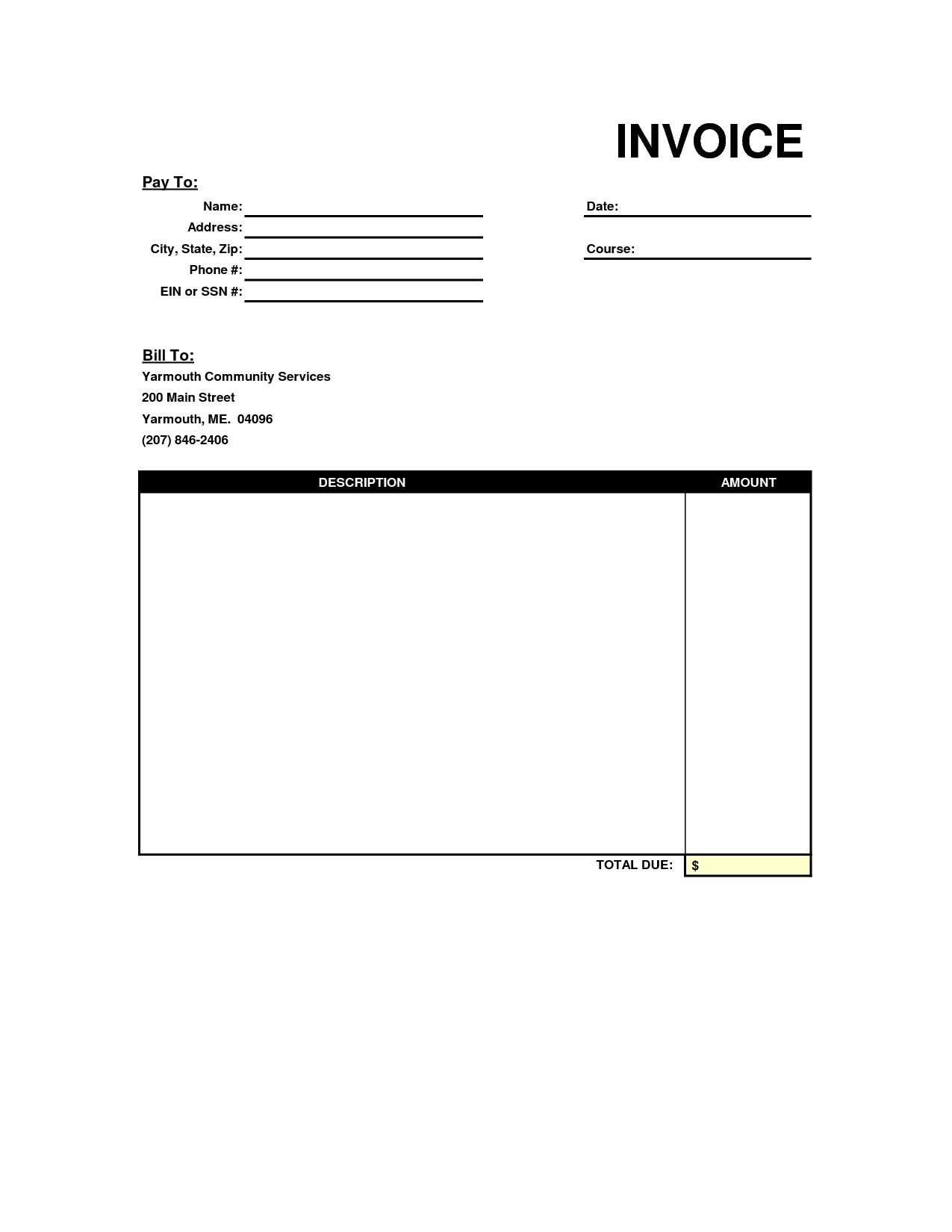Online Receipt Template - Egeberg - Egeberg With Regard To Free Printable Invoice Template Microsoft Word
