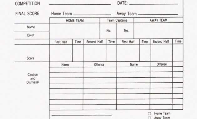 Organisation: Match Cards | Refereeing The Beautiful Game pertaining to Soccer Report Card Template