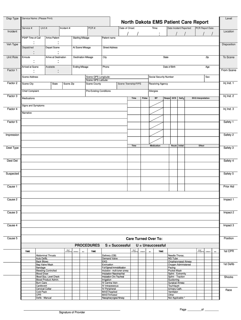 Patient Care Report Examples – Fill Out And Sign Printable Pdf Template |  Signnow Intended For Patient Care Report Template