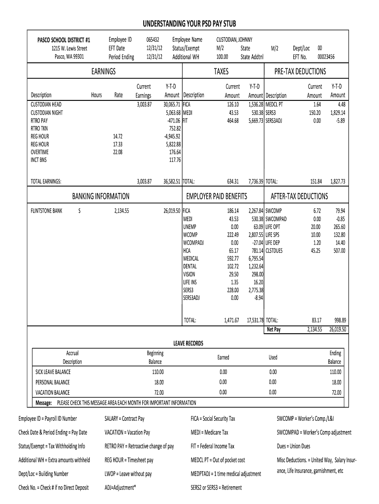 Pay Stub Pdf Template – Dalep.midnightpig.co Intended For Blank Pay Stub Template Word