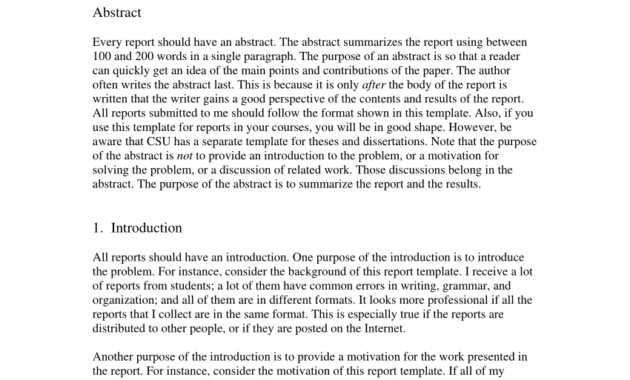 Pdf) Report Template within Introduction Template For Report