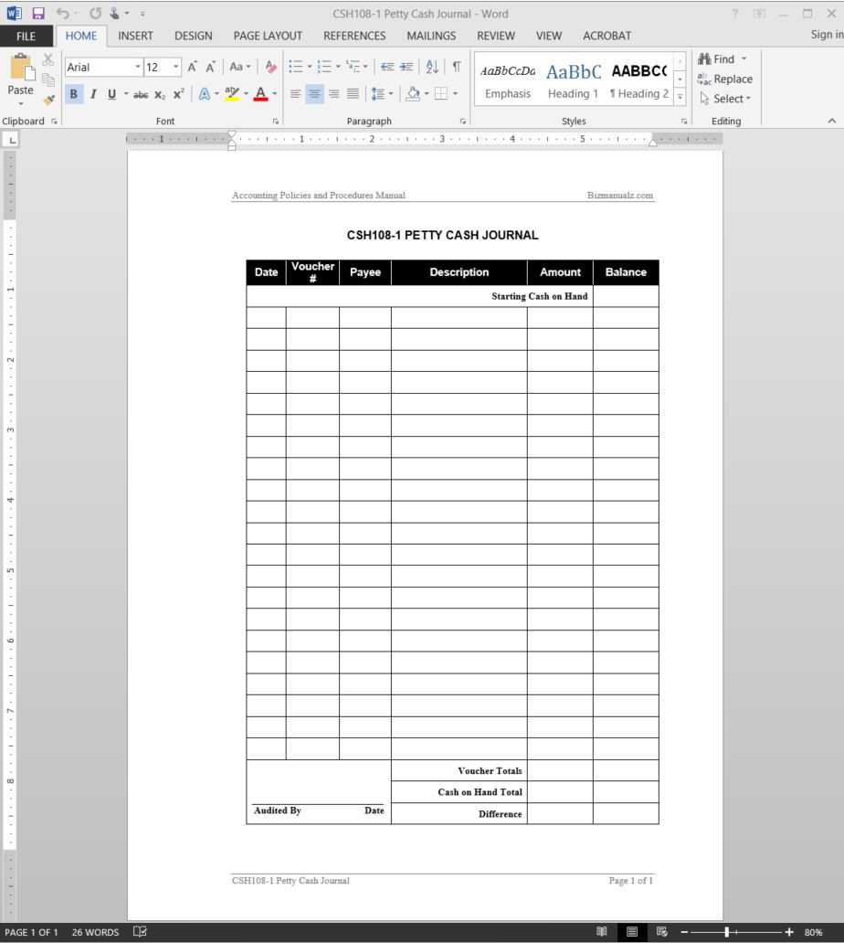 Petty Cash Template – Dalep.midnightpig.co Regarding Petty Cash Expense Report Template