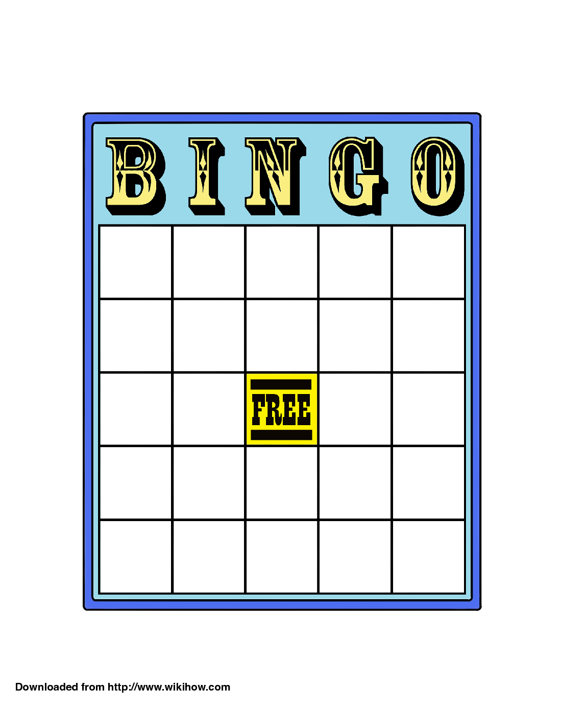 Plain Bingo Card – Dalep.midnightpig.co Throughout Blank Bingo Card Template Microsoft Word