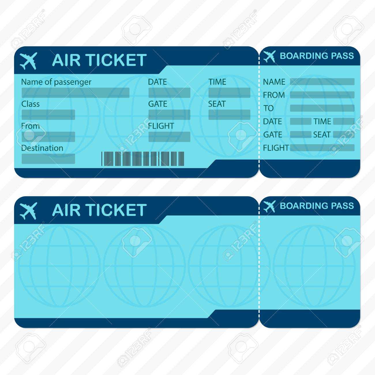 Plane Ticket Template – Calep.midnightpig.co Regarding Plane Ticket Template Word