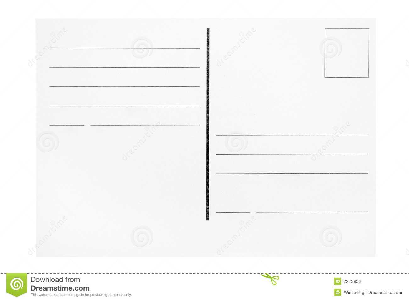 Postcard Template Stock Photo. Image Of Copy, Airmail – 2273952 In Free Blank Postcard Template For Word
