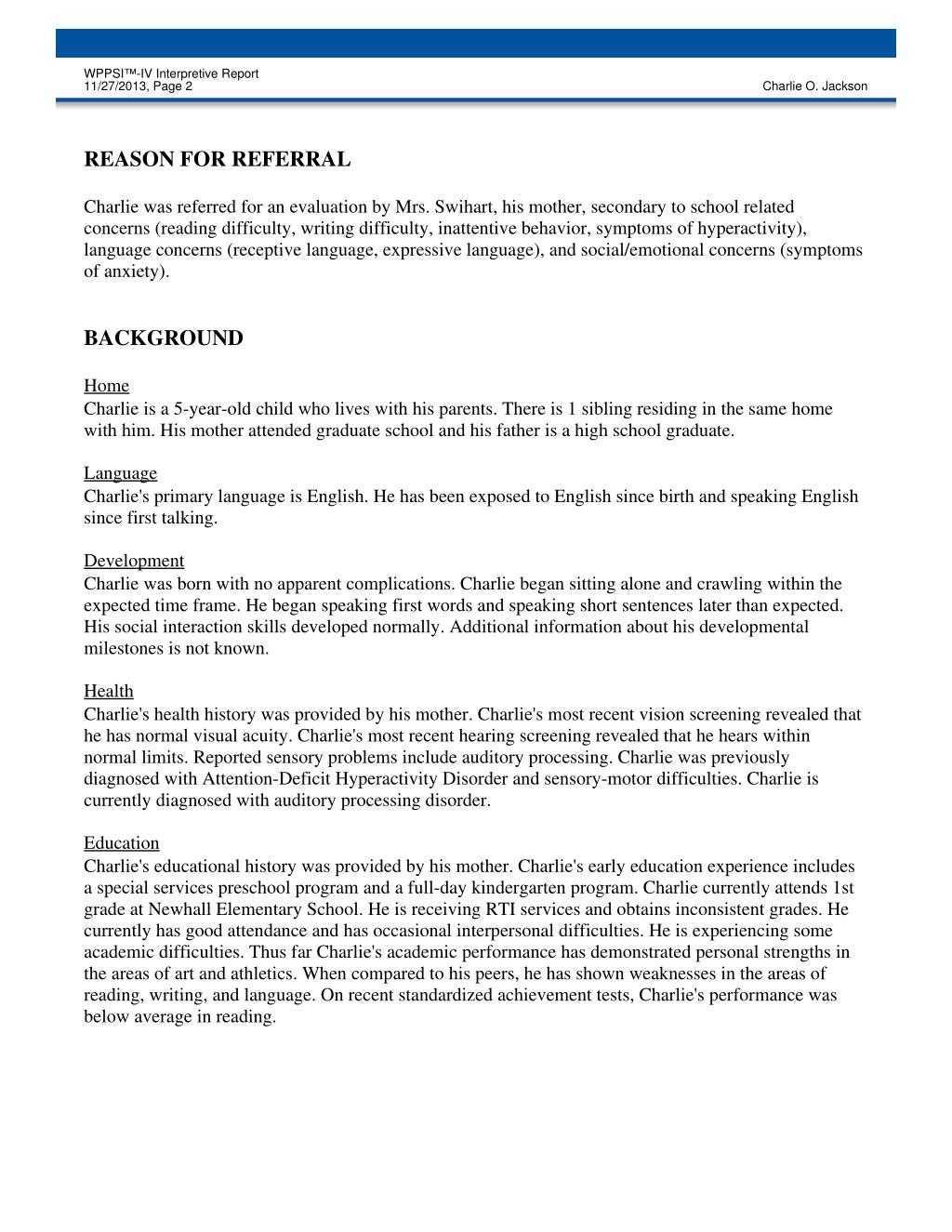 Ppt – Wppsi Powerpoint Presentation, Free Download – Id:7271450 Within Wppsi Iv Report Template