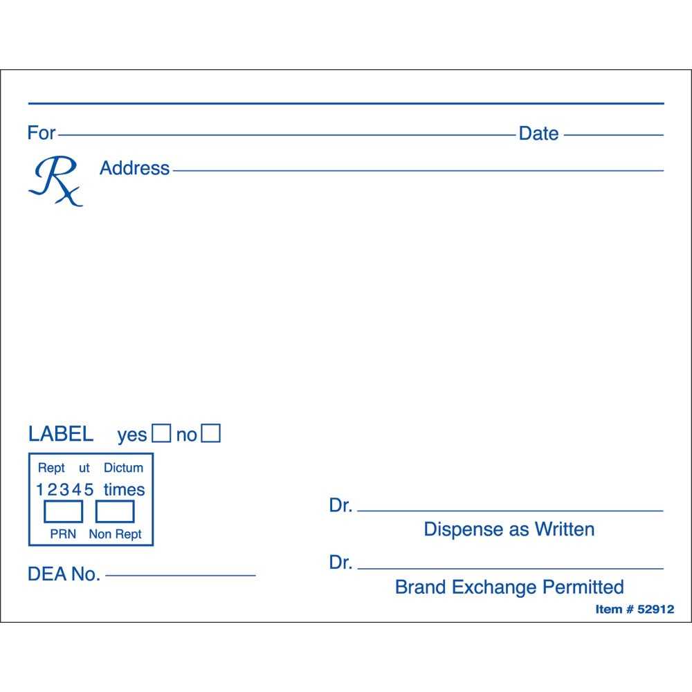 Prescription Label Template Microsoft Word – Calep For Doctors Prescription Template Word