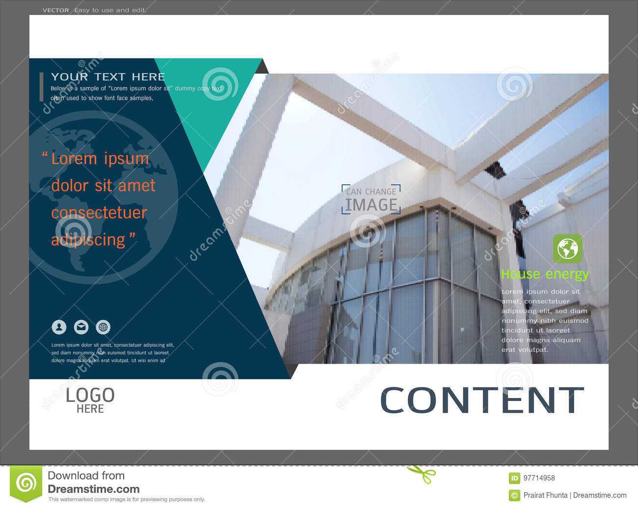 Presentation Layout Design For Real Estate Cover Page Regarding Real Estate Report Template